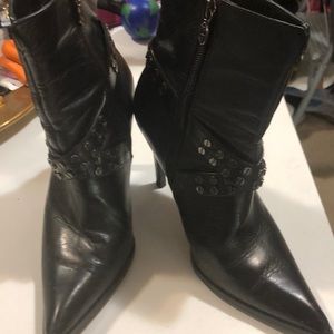 Harley Davidson studded high heel